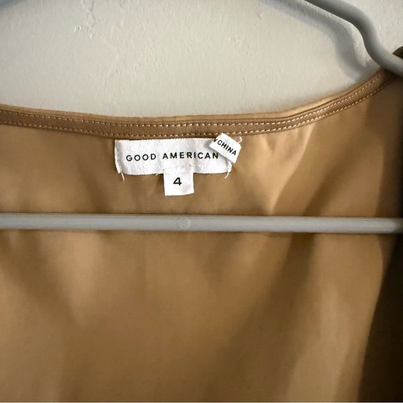 Good American Scuba Modern Bodysuit T-shirt Pecan NWOT - Picture 6 of 9